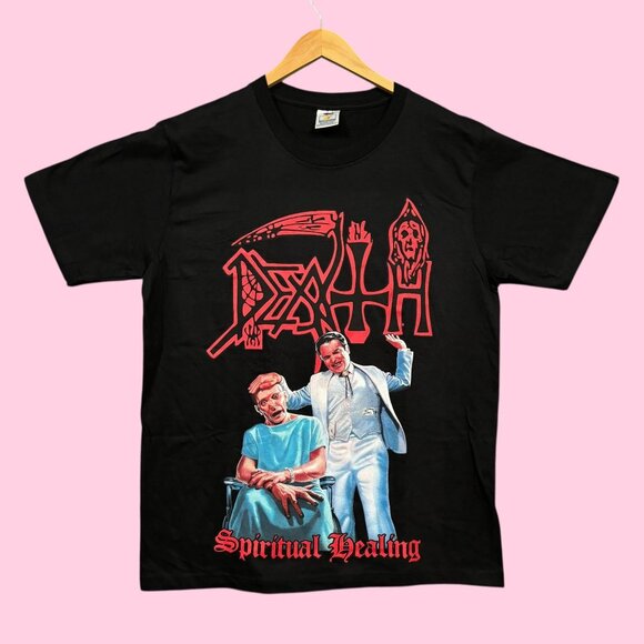 Death Spiritual Healing Album Death Metal Band Tee L - Picture 1 of 5